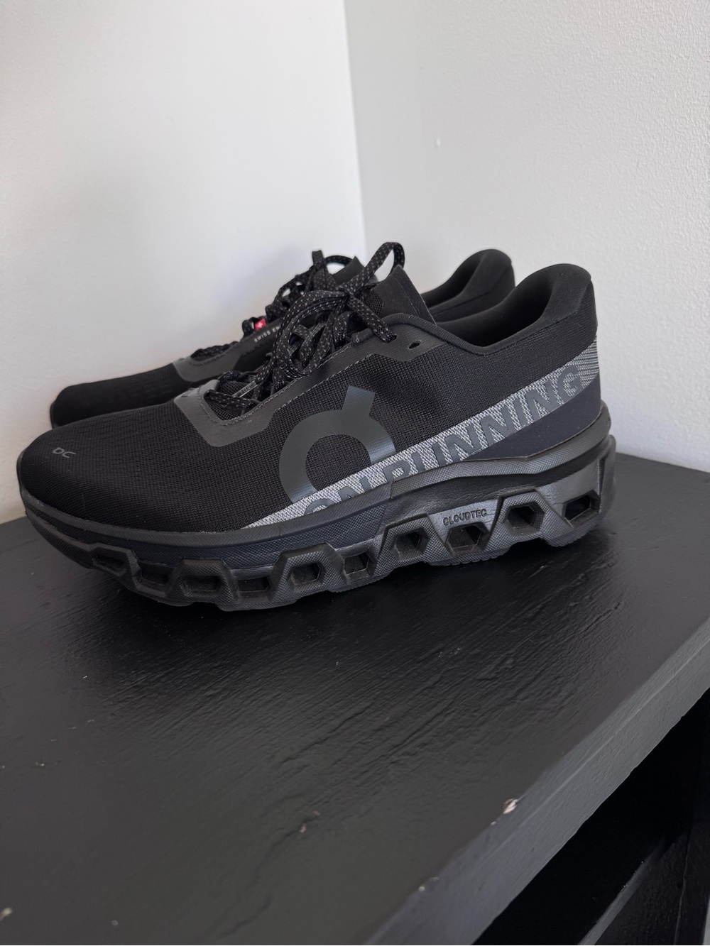 On Men’s Black Cloudmonster Running Shoes